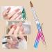 Phomanttonary Kolinsky Acrylic Nail Brush - Professional Round Nail Art Brush for Women 12 Multicolored - Buy Online on GoSupps.com