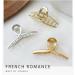 Large Brushed Metal Hair Claw Clips - Strong Hold Vintage Shark Claw Clips for Women and Girls - 2Pcs Silver+Gold - Buy Online on GoSupps.com
