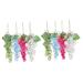 Zerodeko 8 Pcs Acrylic Grape Cluster Hanging Ornaments Gifts for Stocking Stuffers Christmas Sto Faux Fruit Props Artificial Fruit Grapes Christmas Beaded Grape Ornament Celebration Prop Assorted Colorx2pcs 20.5x5cmx2pcs