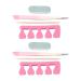 Precision Straight Pointed Nail Tweezers & Manicure Nipper Set | Nail Art Tools & Finger Separator for Perfect Nails - Buy Online on GoSupps.com