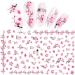 DIY For Manicure Summer Sliders Cherry Blossoms 3D Water Transfer Nail Art Sticker Pink(F129) - Buy Online on GoSupps.com
