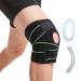 Knee Brace(GREEN) with Side Stabilizers & Patella Gel Pads for Women and Men Knee Support Knee Pain Sports Workout Arthritis ACL Joint Pain Relief