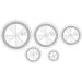 Circle Quilting Template Set - 5 Pcs Circles Quilt Ruler for Quilting - 5 Sizes - Buy Online on GoSupps.com