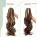 SEGO 45cm Ponytail Hair Extension | Voluminous Synthetic Braid Clip-In | Medium Brown & Light Brown Mix - 140g Hair Piece for Instant Glam - Buy Online on GoSupps.com