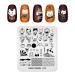 KADS Nail Art Stamping Plates Set Image Template Stencils Pattern with Stamping Plates Holder Case Organizer (TR012)