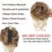 RPAEOY Curly Wavy Hair Tie with Clip - Synthetic Messy Bun Hair Scrunchy for Women (Golden Brown) - International Shipping Available - Buy Online on GoSupps.com