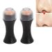 Gientan Volcanic Roller Set - 2 Reusable Oil-Absorbing Facial Scooters for Everyday Use (Black) - Buy Online on GoSupps.com