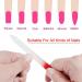 SWKJ 4 PCS Set Glass Nail Files Professional Gradient Color Crystal Nail Files with Cases Double Sided Nail Files Fingernail/Toenail Caring Tools for Home and Salon Use - Buy Online on GoSupps.com