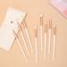 MSQ 8 Power Makeup Brush Set - Professional Eye Brushes Portable Travel Makeup Tools & Off-White Pinsel Tasche - Buy Online on GoSupps.com