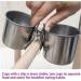 Texsens Bird Feeding Cups - Stainless Steel Parrot Food and Water Bowls with Clamp Holder for Small Birds and Animals - Buy Online on GoSupps.com