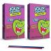 Jolly Keto Sensations: Low Carb Zero Sugar Drink Mix - 2 box - of Green Apple Drink Mix - 12 Single Servings in total - Sugar Free Drink Mix - Comes with 2 Paper Straws and 1 Exclusive PALiSOL CREATiONS Stickers