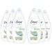 Dove Unilever Dove Purifying Detoxifying Shower Gel 0% Green Clay Sulphate 450ml (Pack of 6)