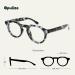 Opulize Rio Reading Glasses with Blue Light Filters - Unisex Flattened Frame Spring Hinges B53-1 +1.00 Magnification - Stylish Shiny Blue Tortoise Design - Buy Online on GoSupps.com
