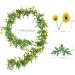Zerodeko 1 Pc Sunflower Vine Artificial Sunflower Simulation Sunflower Exquisite Simulation Flower Vine Tree Hanging Decor Beautiful Faux Sunflower Plant Vine Garland Banquet Silk Cloth - Buy Online on GoSupps.com