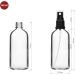 Handsunity 100ml Glass Spray Bottle Set - 12 Clear Pharmacy Bottles with Black Atomizers & 29 Accessories for Ideal Storage - Buy Online on GoSupps.com