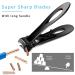 Premium Nail Clippers Set for Thick Nails - Fingernail & Toenail Clippers for Men & Women (Black) - Buy Online on GoSupps.com