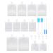 RIIEYOCA 12 Piece Portable Travel Liquid Clear Plastic Empty Packaging Bag, With funnel, dropper, brush, Used for shampoo/shower gel/hand sanitizer/daily necessities,etc.(Mixed suit) Combo