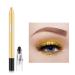 Eyeshadow Pen Crayon Waterproof Eyeshadow Stick Shimmer Cream Eye Shadow Pencil Lasting Waterproof And Not Blooming Pearlescent Eyeliner Pencil Create Glitter Eye Makeup (Gold)