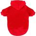Ducomi 100% Cotton Dog Sweatshirt - Warm Monochrome Coat for Dogs of All Sizes (XS to 9XL) - Stylish Red Sweater for Small & Large Breeds - Buy Online on GoSupps.com