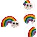 minkissy 2 Pairs Rainbow Barrettes Girl Rainbow Hair Clips Wool Felt Rainbow Charm Hair Pin Cartoon Hair Clips Rainbow Earring Ornaments Girls Hair Clips Hair Bow Yarn Child Decorate Wild - Buy Online on GoSupps.com