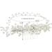 Pearl Floral Bridal Wedding Hair Clip Comb Crystal Bridal Hair Accessories Wedding Decoration Headpiece for Women Girls Brides and Bridesmaids - Buy Online on GoSupps.com