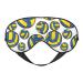 Sleep Mask Eye for Women Men Reusable Soft Blackout Eye Masks Covers for Night Better Sleep Travel Camping Road Trip Essentials Gifts for Him Her - Yellow and Blue Volleyball