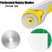 5 Pack 45mm Crochet Edge Skip Blade Perforated Rotary Blades for Paper, Fleece, and Fabric Scrapbooking - Precision Cutting Tool Set - Buy Online on GoSupps.com