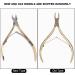 Stainless Steel Nail Cuticle Nipper Clipper Harder Skin Scissor Nail Manicure Tool Gold Flexible Control Toenail Pliers Suitable for Home Nail Salon Use - Buy Online on GoSupps.com
