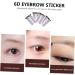 FOYTOKI 4pcs Eyebrow Stickers 6d Hair Eyebrows Hair-like Eyebrows False Eyebrows Cosmetics Transport 4d Mold 21x15cm Brown - Buy Online on GoSupps.com