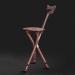Stool Crutches Chair Portable Folding Crutches Seat with LED Lights Crutches Five Positions are Adjustable Crutches to Send Parents Best Gift Blueb - Buy Online on GoSupps.com