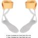 Ankle Foot Orthosis Support Foot Drop Brace Drop Foot Brace Drop Foot Brace Orthosis Ankle Brace Support Plantar Fasciitis Night Splint Orthopedic for Plantar Fasciitis(S-R) S R - Buy Online on GoSupps.com
