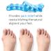 Toe Separator Set of 4 - Bunion Corrector for Men & Women | Blue & Pink Toe Spacers for Pain Relief - Buy Online on GoSupps.com
