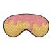 Strawberry Cream Melted on Waffle Sleep Mask Pink Yellow Sleeping Mask for Women Soft Light-Blocking Sleepmask Blindfold with Adjustable Strap Eye Cover Eyeshade Sleep Masks for Women Color-4