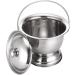 Chamber Pot with Lid 3.3L Stainless Steel Bedside Commode Bucket Potable Spittoon Metal Bedpan Urine Pots for Kids Adults Elder Patient Home Camping Car Travel - Buy Online on GoSupps.com
