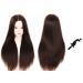 MMZ Mannequin Head 28 Inches Long Hair Styling Training Head Manikin Cosmetology Doll Head Synthetic Fiber Hair with Free Table Clamp 04