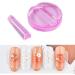 OLACD Mini Acrylic Nail Bending Tools Set 2Pc Portable Metal Embossed Mold Equipment for DIY Nail Art Hollow Frame Embossers in Pink with Heart & Star Shapes - Buy Online on GoSupps.com