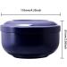 ZJchao Blue Stainless Steel Beard Soap Cream Bowl - Multi-Functional Trimming & Foaming Soap Bowl for Grooming - Buy Online on GoSupps.com
