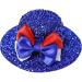 2 Pcs Mini Hat Clip with Bow Fashion Red Blue White Shining Hat Clip Independence Day Hairpin Hair Accessories - Buy Online on GoSupps.com