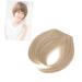 Housoutil Piece Clip in Bangs Human Hair Extensions Bangs Straight Flat Clip on Fringe Front Hair Extensions Front Hair Bangs French Bangs Fringe European and American Hair Clip medium As Shown