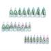 24Pcs Halloween Heart Eyeball Lip Wearing False Nails Full Coverage Coffin Press On Nails Long Artifical Fake Nail False Nails Long