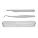 Eyelash Extension Tweezers Stainless Steel Eyelash Extension Tweezers False Eyelash Grafting Tweezers Makeup Tool