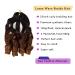 8-Piece French Curl Loose Wavy Braiding Hair for Black Women - Crochet Braids Extensions (1B/33/30) - Buy Online on GoSupps.com