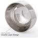 AKStore Men's Shaving Soap Container - Durable Double Layer Stainless Steel Mug with Thermal Insulation for Smooth Shaving - Buy Online on GoSupps.com