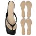 (2 Pairs)Pigskin Flip Flop Insoles Arch Support Non Slip Cuttable Thong Sandal Cushion Inserts Women Men for Sweaty Feet Adhesive Flip flop Toe Padding Protectors Relief Blister Rub Pain. 8-12 Size W8-12 Size-M 7-11 Size