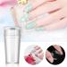 Bozaap Transparent Silicone Nail Art Stamper & Scraper - Premium Gelee Manicure Tool for Perfect Nail Art Designs - Buy Online on GoSupps.com
