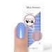 Original Miss Sophie Nail Foils The Blues I 24 Ultra-D nne Nail polish stripes single-color Sky Blue I For finger & toenails I sticks to natural and painted acrylic gel & shellac nails