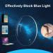 Fashionable Purple Reading Glasses for Men & Women - Large Frame Portable Anti Blue Light (1.0+) - Buy Online on GoSupps.com
