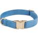 YUDOTE Ultra-Soft Dog Collar for Large Dogs | Natural Cotton Cord | Sensitive Skin | Blue-Grey L (1 Pack) - Shop Now! - Buy Online on GoSupps.com