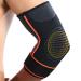 Garneck Elbow Brace for Tennis & Baseball - Compression Arm Sleeve & Elastic Protective Wrap - Adjustable Support for Elbow Pain Relief - Orange - Buy Online on GoSupps.com