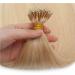 20" Nano Ring Tip Hair Extensions Real Human Hair 50Strands #60 Platinum Blonde (50g) - Buy Online on GoSupps.com